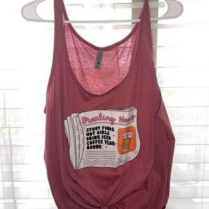 iced coffee tank top